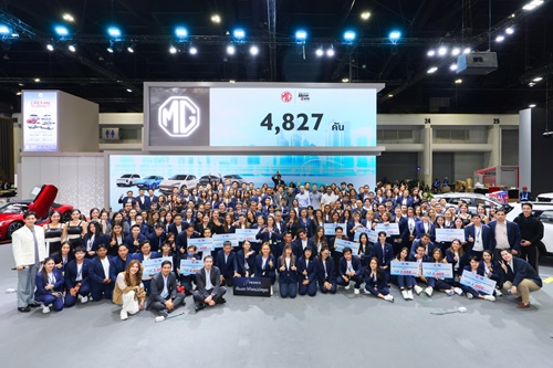 เอ็มจี สรุปยอดจองในงาน MOTOR EXPO 2025 กว่า 4,827 คัน